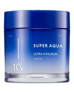 Крем для всех типов кожи лица увлажняющий Super Aqua Ultra Hyalron Missha банка 70мл Able c&c. co., ltd