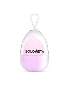 Спонж косметический для макияжа со срезом лиловый Solomeya Solomeya cosmetics ltd