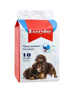 Пеленки для животных впитывающие гелевые Everyday 60х60см 10шт Yantai glad pet products co.,ltd.