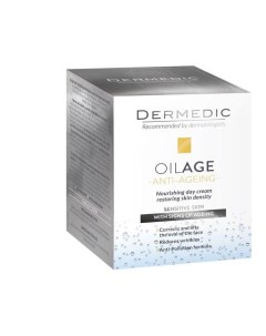 Крем дневной питательный для восстановления упругости кожи dermedic oilage 50 г Biogened
