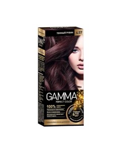 Крем краска для волос темный рубин Gamma Perfect color Свобода тон 4 57 Свобода ао