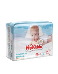 Подгузники трусики для детей Premium MyKiddo 9 14кг 36шт р L Quanzhou dafeng import