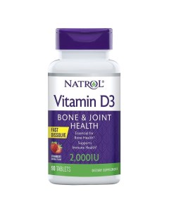 Витамин Д3 Natrol таблетки быстрорастворимые 2000МЕ 90шт Natrol llc