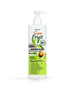Сыворотка SOS для восстановления волос авокадо фруктовый микс 15 в 1 SuperFRUIT Витэкс 200мл Витэкс зао