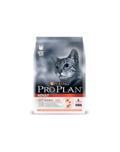 Корм сухой для взрослых кошек с высоким содержанием лосося Pro Plan 3кг Nestle
