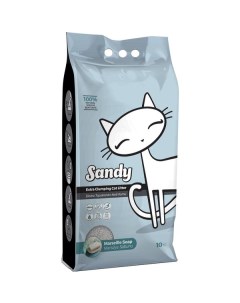 Наполнитель для кошачьего туалета с ароматом марсельского мыла Marseille Soap Sandy 10кг Karakaya
