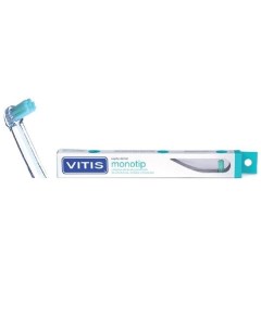 Щетка зубная жесткая монопучковая для чистки узких промежутков при протезировании Vitis Monotip Dentaid s.l.