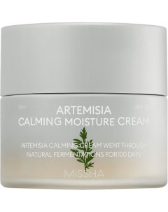 Крем для чувствительной кожи лица успокаивающий с экстрактом полыни Artemisia Calming Missha банка 5 Able c&c. co., ltd