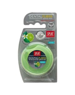Нить Splat Сплат зубная вощеная объемная Professional DentalFloss Бергамот и лайм 30 м Profimed s.r.l.