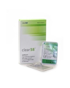 Линзы контактные ClearLab Clear 58 8 7 3 00 6шт Клиалэб сг пте. лтд