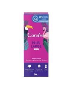 Прокладки Carefree Кэфри Large Plus ежедневные 20 шт Johnson & johnson (италия)