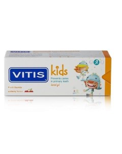 Паста гель зубная Vitis Витис Kids 2 вкус вишня 50мл Dentaid s.l.