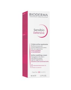 Крем для чувствительной кожи лица увлажняющий легкий Defensive Sensibio Bioderma Биодерма 40мл Naos (bioderma)