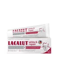 Паста зубная безопасное отбеливание и восстановление эмали White Repair Lacalut Лакалют 65г Dr.theiss naturwaren gmbh
