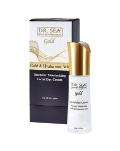 Крем для лица дневной интенсивный увлажняющий с золотом и гиалуроновой кислотой Dr Sea ДокторСи 50мл Pro beauty cosmetics ltd
