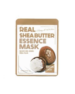 Маска для лица тканевая с маслом ши Real shea butter FarmStay 23мл Myungin cosmetics co., ltd