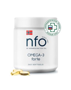 Омега 3 360 NFO Норвегиан фиш оил капсулы 1450мг 360шт Pharmatech as