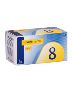 Иглы 30G Novofine Новофайн 0 3х8мм 100шт Novo nordisk