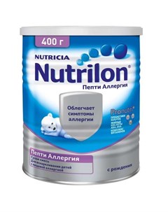 Смесь сухая с пребиотиками детская Пепти Аллергия Нутрилон Nutrilon 400г Nutricia