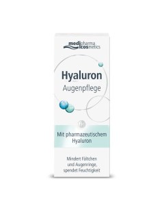 Крем для кожи вокруг глаз Hyaluron Medipharma Медифарма cosmetics 15мл Dr.theiss naturwaren gmbh
