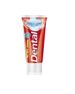 Паста зубная Тройной эффект Dental Hot Red Jumbo 250мл Rubella beauty