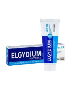 Паста зубная против зубного налета Anti plaque Elgydium Эльгидиум 50мл Пьер фабр медикамент продакшн