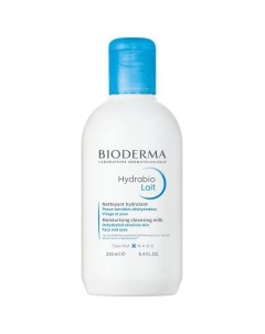 Молочко для очищения сухой и обезвоженной кожи лица увлажняющее Hydrabio Bioderma Биодерма 250мл Naos (bioderma)