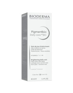 Крем для чувствительной кожи с гиперпигментацией дневной SPF50 Pigmentbio Bioderma Биодерма 40мл Naos (bioderma)