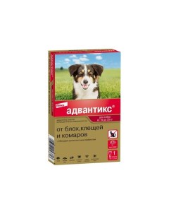 Адвантикс 250 капли на холку для собак 10 25кг 2 5млх1шт Kvp pharma+veterin