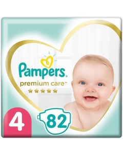 Подгузники Pampers Памперс Premium Care 9 14 кг размер 4 82 шт Procter & gamble.
