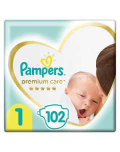 Подгузники детские одноразовые для мальчиков и девочек Premium Care Pampers Памперс 2 5кг 102шт Procter & gamble.