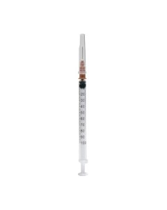 Шприц инсулиновый 3 х компонентный с иглой 26G 1 2 Inekta 0 45х13мм 1мл 200шт Бейджинг форнёрс медикал эквипмент ко., лтд