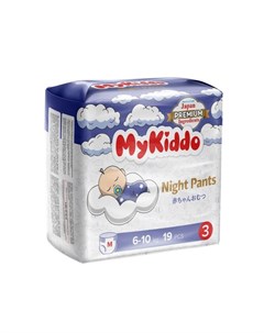 Подгузники трусики для детей ночные Night MyKiddo 6 10кг 19шт р M Кванчжоу дафенг имп и эксп