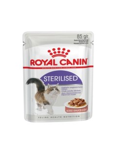 Корм влажный для стерилизованных кошек пауч соус Sterilised Royal Canin Роял Канин 85г Рускан москва-юг ооо