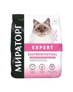 Корм сухой для взрослых кошек забота о пищеварении Expert Мираторг 1 5кг Ск короча