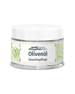 Крем для сухой и чувствительной кожи лица Olivenol Cosmetics Medipharma Медифарма банка 50мл Dr.theiss naturwaren gmbh
