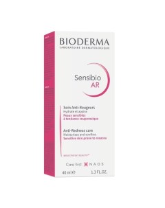 Крем для кожи с покраснениями и розацеа увлажняющий AR Sensibio Bioderma Биодерма 40мл Naos (bioderma)