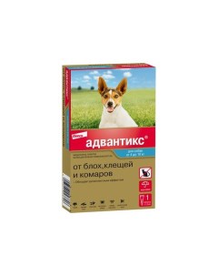 Адвантикс 100 капли на холку для собак 4 10кг 1 0млх1шт Kvp pharma+veterin