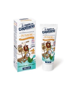 Паста зубная мягкая мята для детей с 6 лет Junior Pasta del Capitano 75мл Farmaceutici dottor ciccarelli s.p.a