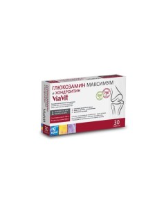 Глюкозамин Максимум 750мг и хондроитин 600мг ViaVit ВиаВит таблетки п о 1 6г 30шт Натур продукт фарма сп.зо.о.