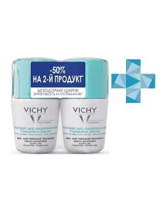Набор Vichy Виши дезодорант шариковый регулирующий избыточное потоотделение 48ч 50мл 2шт L'oreal