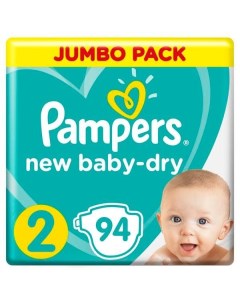 Подгузники Pampers Памперс New Baby Dry р 2 Mini 3 6 кг 94 шт Procter & gamble.