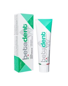 Паста зубная для взрослых Total Betadent Бетадент 100мл Betafarma