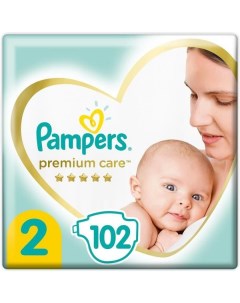Подгузники для мальчиков и девочек Premium Care Pampers Памперс 4 8кг 102шт Ооо "проктер энд гэмбл-новомосковск"