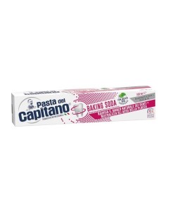 Паста зубная для деликатного отбеливания с содой Pasta del Capitano туба 100мл Farmaceutici dottor ciccarelli s.p.a