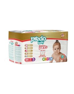 Подгузники трусики для детей Baby Predo Предо 4 9кг 44шт р 3 Predo saglik urunleri sanayi