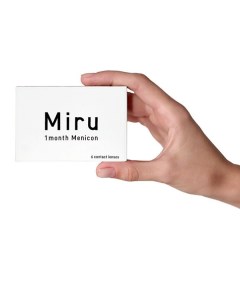 Линзы контактные ежемесячной замены силикон гидрогелевые Miru 1month Menicon 1 50 8 6 14 0 6шт Menicon co., ltd.