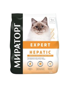 Корм сухой для взрослых кошек забота о здоровье печени Expert Мираторг 1 5кг Ск короча