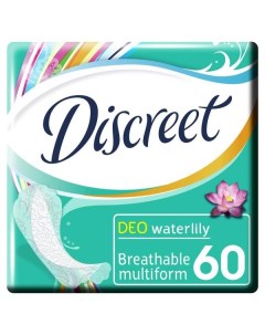 Ежедневные прокладки DISCREET Дискрит Deo Water Lily Multiform 60 шт Procter & gamble.