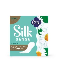 Прокладки ежедневные гигиенические женские аромат солнечная ромашка Silk Sense Daily Ola 60шт Ао хайдженик